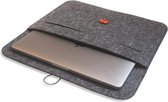 Vilten Laptop Sleeve "Kuvert" Donkergrijs | Dække Covers