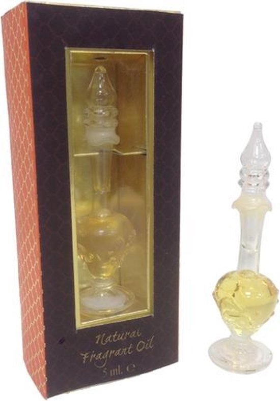 Geurolie in handgeblazen flesje Buddha delight - 5ml (3 stuks) - S