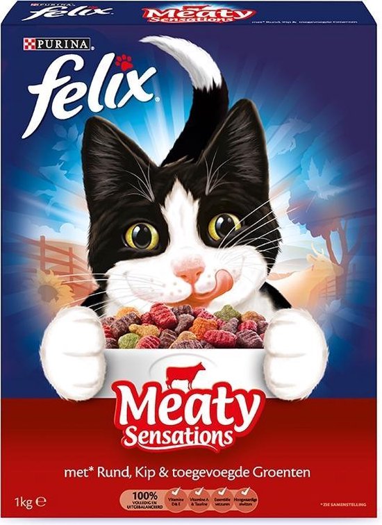 Felix Meaty Sensations - Kat - Volledig droogvoer - 2 x 1 kg | bol.com