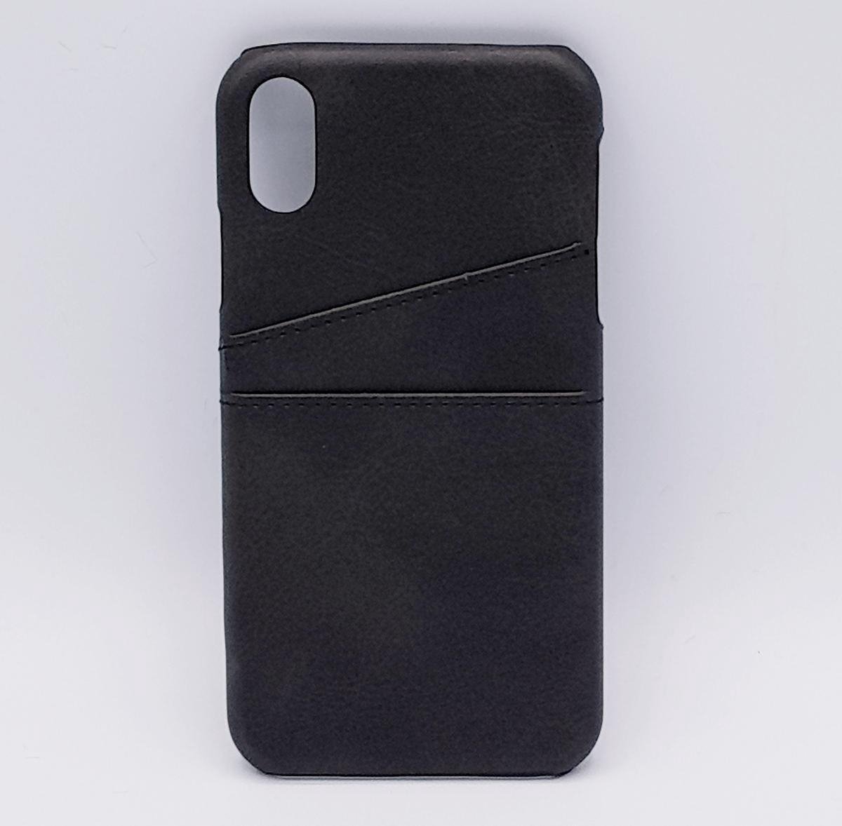 Geschikt voor IPhone Xs Max – kunstlederen back cover / wallet – zwart