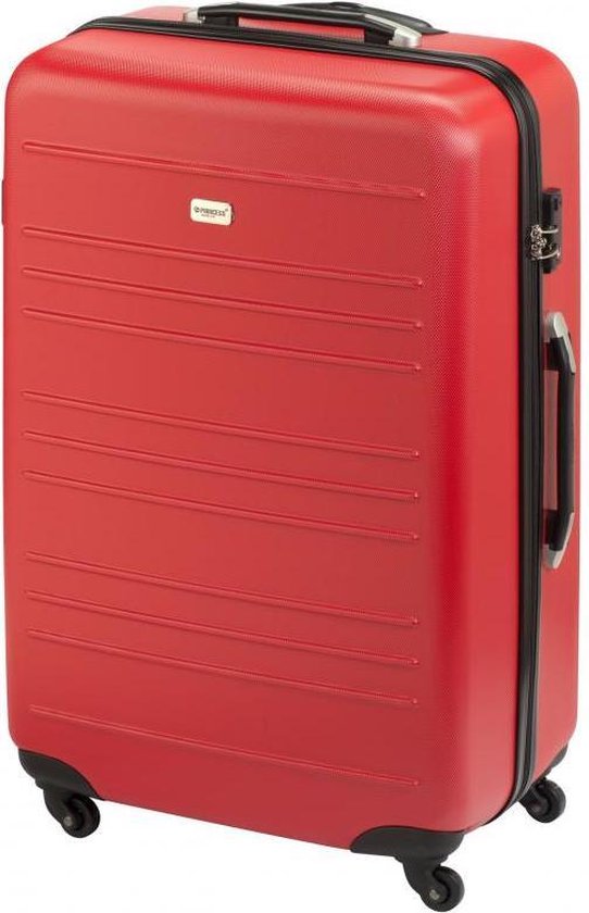 afvoer ik heb nodig Voorwaarde Princess Traveller California abs koffer - L - Lipstick Red | bol.com