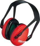 MSA XLS gehoorkap met hoofdband rood