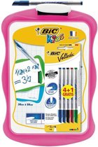 Whiteboard kids roze incl. wisser en stiften (4 kleuren)