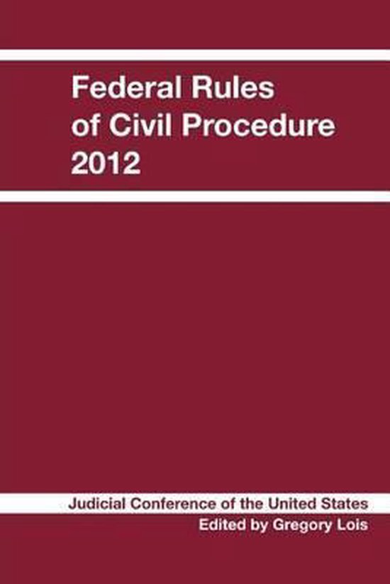 Federal Rules of Civil Procedure | 9781468031102 | Judicial Conference ...