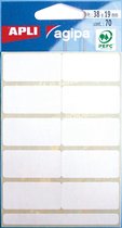 agipa Etiquette multi-usages, 19 x 38 mm, blanc