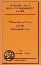 Philosophischer Versuch über die Wahrscheinlichkeit