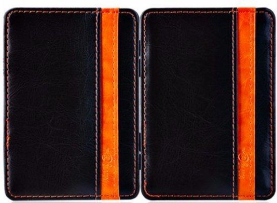 Creditcardhouder / Portemonnee Zwart Oranje / Magic Money Clip