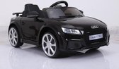 Audi TT RS  Elektrische accuvoertuig /  kinderauto met Mp3 + Afstandsbediening, 2 rijsnelheden,LED verlichting, ZWART