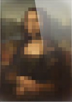 Mona Lisa | Pixel Art | Leonardo da Vinci | Foto op plexiglas | Wanddecoratie | 60CM x 90CM | Schilderij