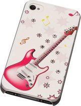 3D Hardcase met Diamant iPhone 4/4S Gitaar - Back Cover Case Bumper Hoesje