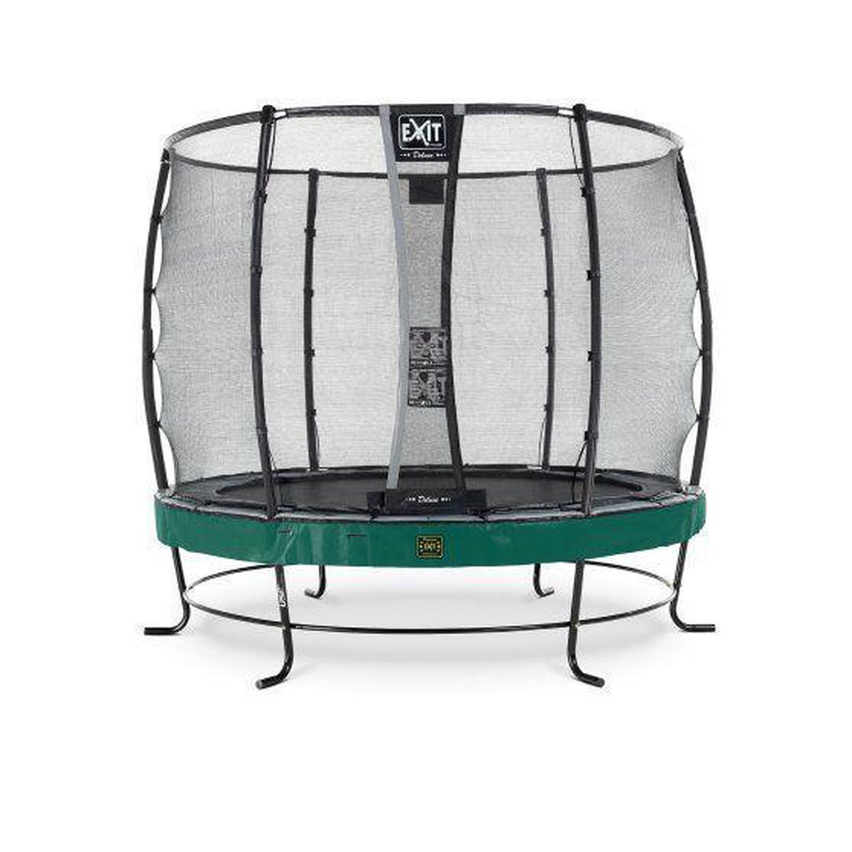 EXIT Elegant trampoline ø253cm met Economy veiligheidsnet - groen