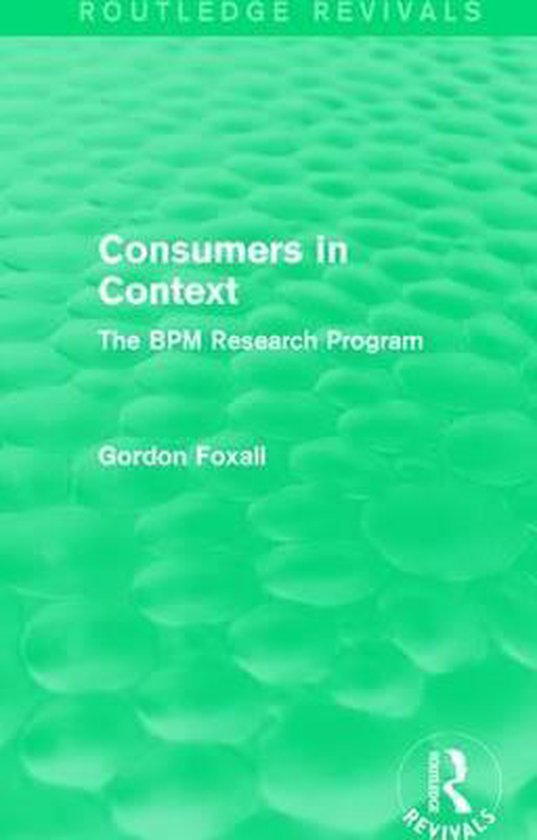 Routledge Revivals- Consumers in Context - cover