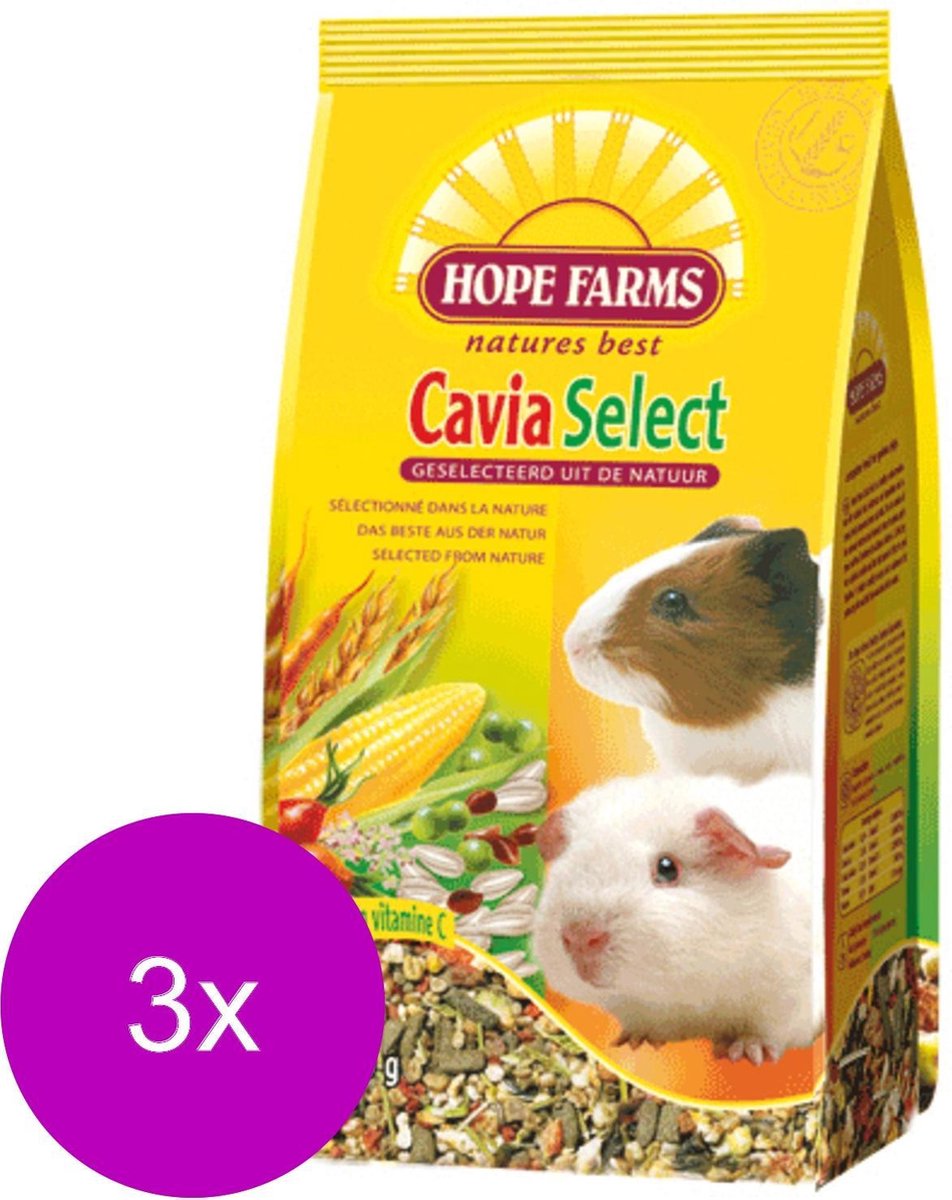 dozijn Correspondentie loterij Hope Farms Cavia Select 2 kg - 3 stuks | bol.com