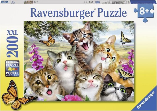 Ravensburger puzzel Grappige katjes - legpuzzel - 200 stukjes | bol.com