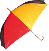 Supporters Paraplu in kleuren rood/geel/zwart voor Belgie/Duitsland