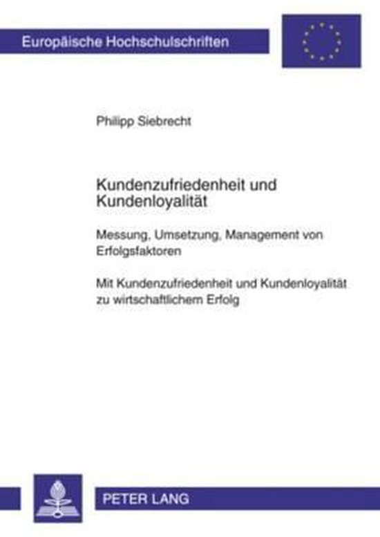 Kundenzufriedenheit und Kundenloyalität - cover