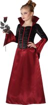 "Zwart en rood vampieren kostuum voor meisjes  - Kinderkostuums - 152/158"