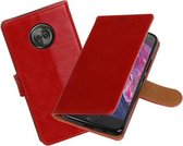 BestCases - Motorola Moto X4 Pull-Up booktype hoesje rood