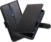 BestCases - Zwart Portemonnee booktype hoesje Nokia 5