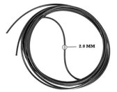 Jobber Ropes - 2x Reserve touw Speedrope - Extra springtouw - Zwart - 2.0 mm