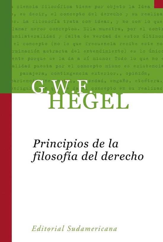 Principios de la filosofía del derecho - cover