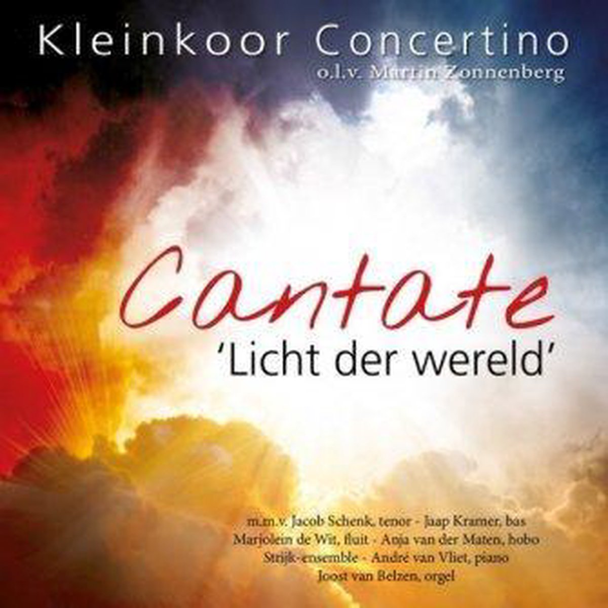Afbeelding van product Cantate - Licht der wereld / Kleinkoor Concertino o.l.v. Martin Zonnenberg  - Onbekend