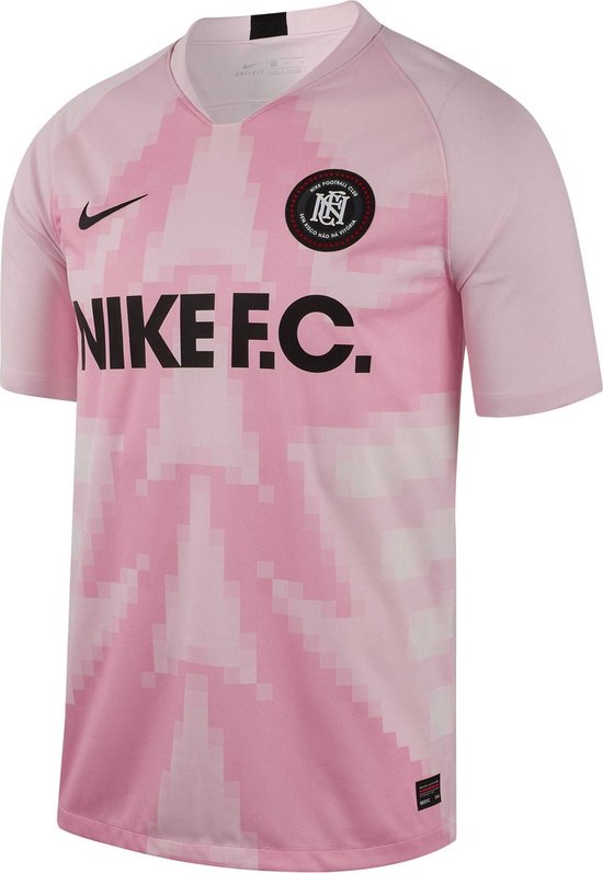 Nike F.C. Jersey Heren Sportshirt - Maat S - Mannen - roze/zwart | bol.com