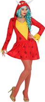Rood draken kostuum voor vrouwen - Verkleedkleding - XS/S