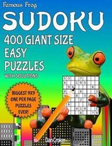 Famous Frog Sudoku 400 Giant Size Easy Puzzles Biggest 9 X 9 One Per Page Puzzles Ever!