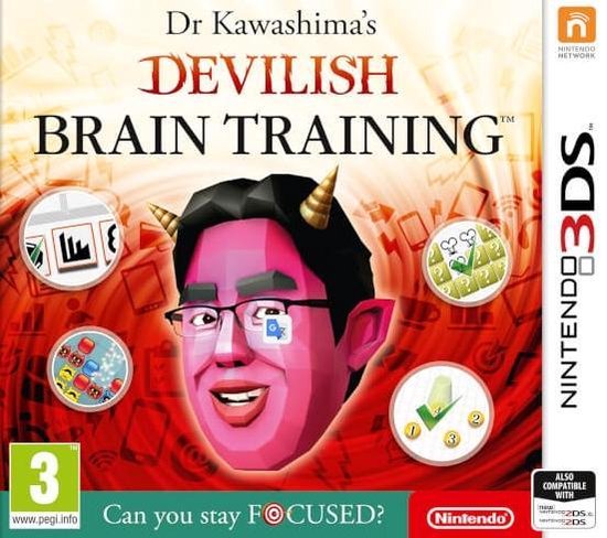 Nintendo Dr Kawashima's Devilish Brain Training: Can You Stay Focused?, 3DS Standaard Nintendo 3DS