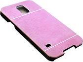 Aluminium hoesje roze Geschikt voor Samsung Galaxy S5 (Plus) / Neo