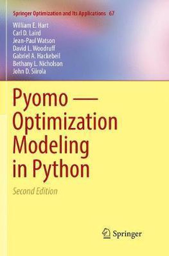 Springer Optimization and Its Applications67- Pyomo — Opti ... - cover
