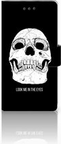 Huawei Ascend P8 Lite Bookcase Hoesje Skull Eyes