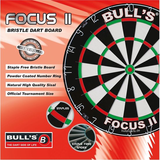 Bull's Dartbord - UnisexKinderen en volwassenenCONVERT-- - zwart/wit/groen/rood van Bull's — afbeelding 3