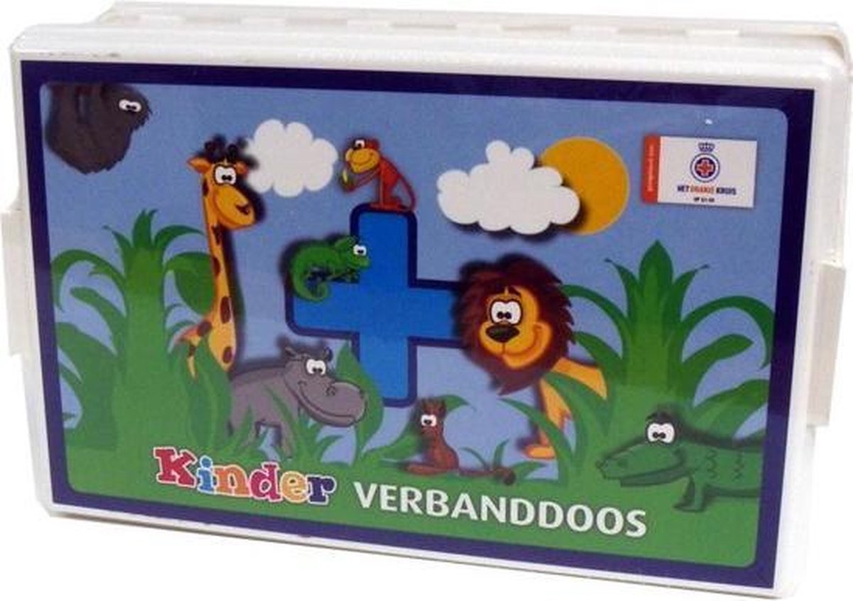 Goedkoopste Kinder verbanddoos Jungle (Richtlijn Oranje Kruis)‎‎