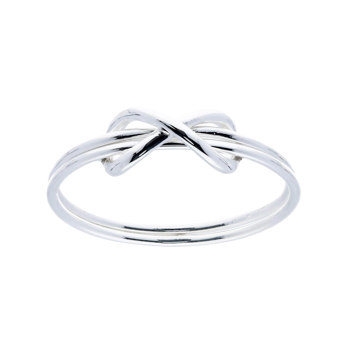 Lovenotes ring - zilver - infinity - dubbele band - maat 48