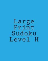 Large Print Sudoku Level H