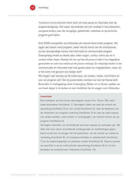 Puberbrein binnenstebuiten