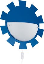 EGLO Leonie - Wandlamp - 1 Lichts - Blauw - Wit Gelakt