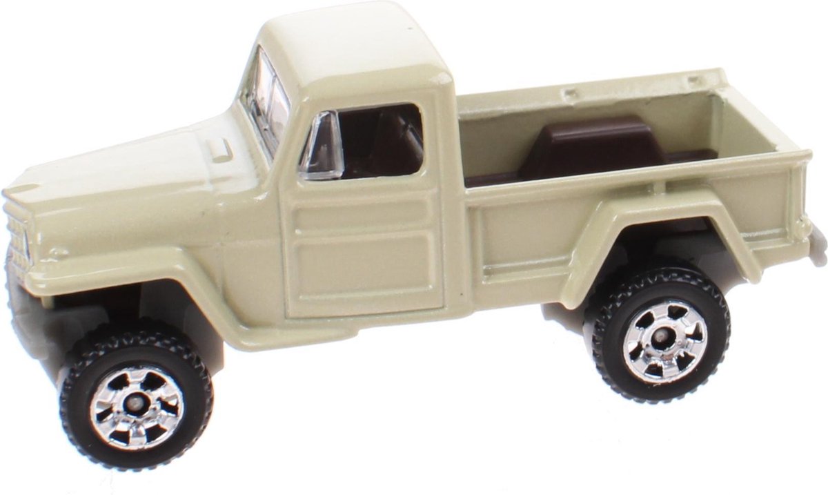 Matchbox Jeep Pickup 4x4 Metal 6,5 Cm Schaal 1:64 Beige