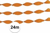 Guirlande papier crépon orange 48 m