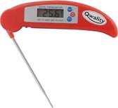 Thermomètre numérique de cuisine - Thermomètre à viande - Thermomètre à noyau - Thermomètre pour BBQ - Conception pliable - Plage de température -50 ° C à 300 ° C - Qwality4u