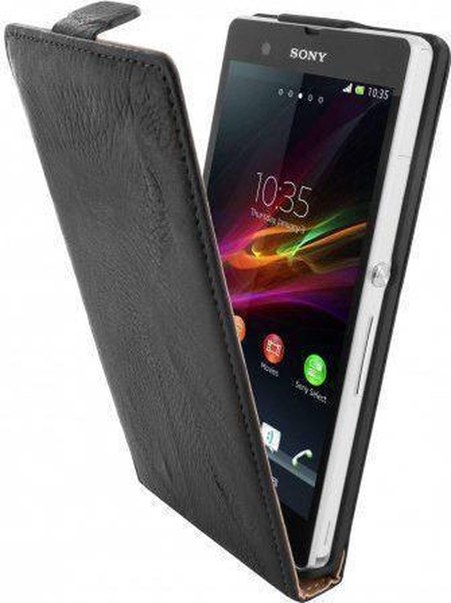 Mobiparts Vintage Flip Case Sony Xperia Z Black