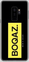 BOQAZ. Samsung Galaxy S9 Plus hoesje - Labelized Collection - Yellow print BOQAZ