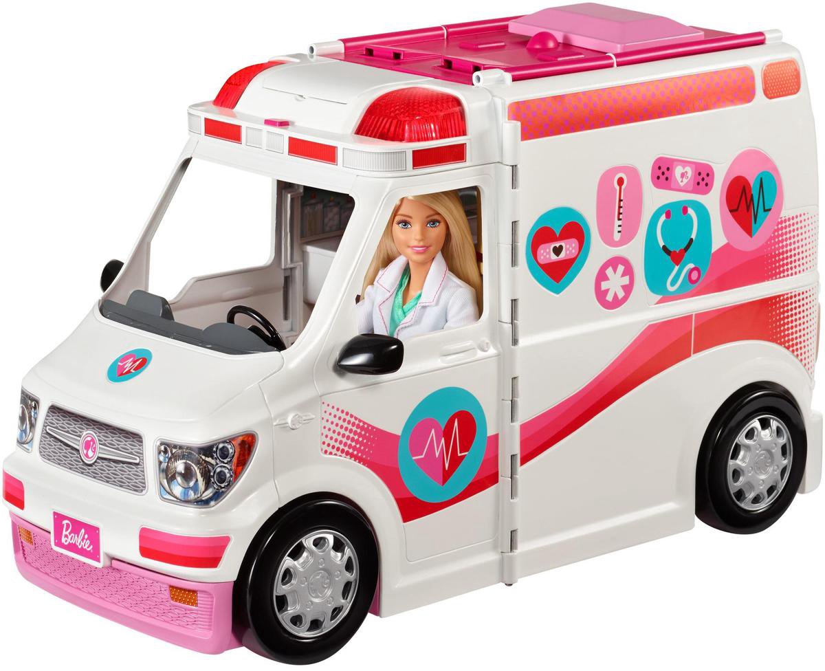 Onderbreking Maakte zich klaar weerstand bieden Barbie Ambulance - Poppenvoertuig | bol.com