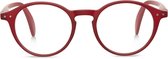 Looplabb Faust leesbril  +2.50 - burgundy rood