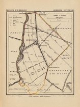 Historische kaart, plattegrond van gemeente Zevenhuizen in Zuid Holland uit 1867 door Kuyper van Kaartcadeau.com