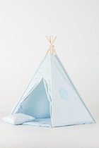FUJL - Tipi Tent - Speeltent - Wigwam - kinder tipi -  Set Blauw - Inclusief accessoires