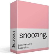 Snoozing Jersey Stretch - Hoeslaken - Lits-jumeaux - 160/180x200/220 cm - Roze