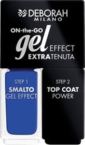 Deborah Milano Duo On-The-Go Gel Effect Nail Enamel 15 Light Blue